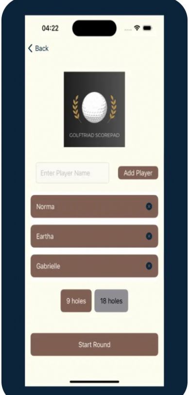 GolfTriad ScorePad记分app免费版图1: